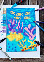 Landscapes & Creatures Pixel Puzzles - Color by Numbers Book