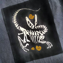 Raptor & Ammonite Fabric Patch