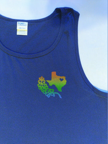 Texas & Bluebonnet Tank Top (Rainbow)