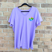 Rainbow Texas & Blubonnet Upcycle - Short-sleeve T-shirt Purple