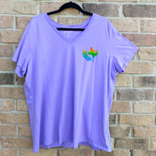 Rainbow Texas & Blubonnet Upcycle - Short-sleeve T-shirt Purple