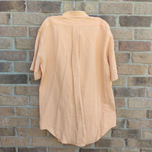 Rainbow Texas & Blubonnet Upcycle - Short-sleeve Button-up Light Orange