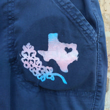 Trans Texas & Blubonnet Upcycle - Capri Pants Navy