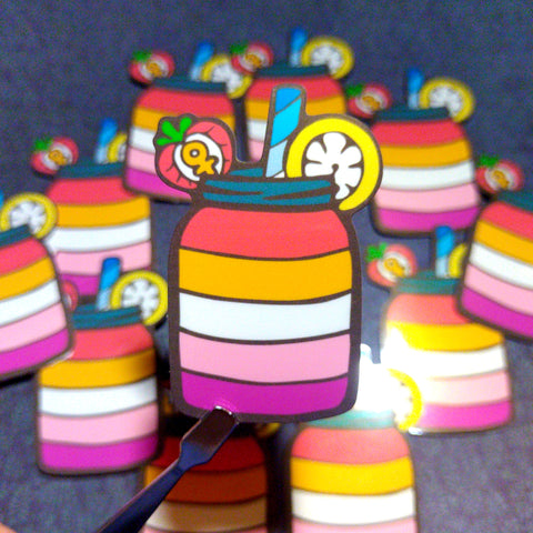 Pastry Pride - Lesbian Lemonade Sticker