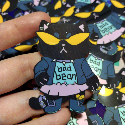 Bad Bean Punk Animal Sticker