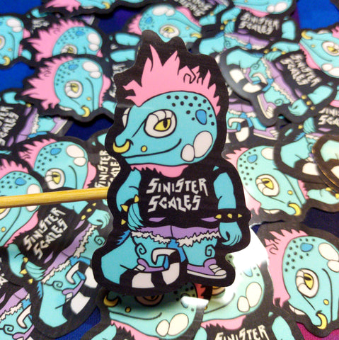 Sinister Scales Punk Animal Sticker