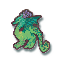 Plant Dragon Vinyl Sticker