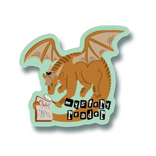 Mystery Reader Dragon Vinyl Sticker
