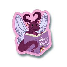 Romance Reader Dragon Vinyl Sticker