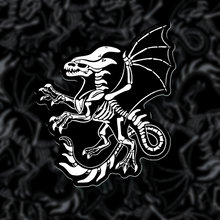 Dragon Skeleton Vinyl Sticker