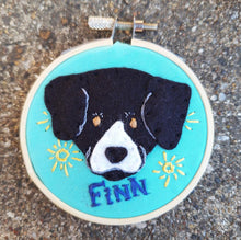 Embroidery Hoop Art of YOUR PET! Custom Handmade Felt Pet Portrait