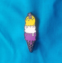 Non-binary Frozen Dairy - Pastry Pride Enamel Pin