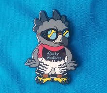 Fiesty Feathers Punk Animal Enamel Pin