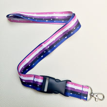 Genderfluid Sparkle Pride Lanyard