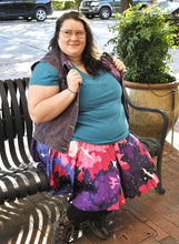 Pixel Nebula Skater Skirt with Pockets