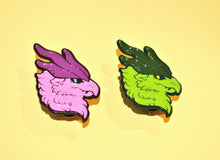 Fluffy Dragon Enamel Pins
