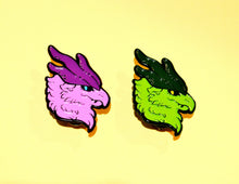 Fluffy Dragon Enamel Pins