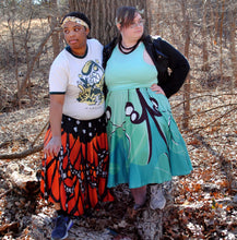 Luna Moth Midi Skirt With Pockets