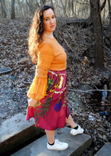 Drying Herbs Midi Skirt With Pockets