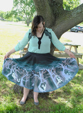 Spooky Forest Midi Skirt with Pockets