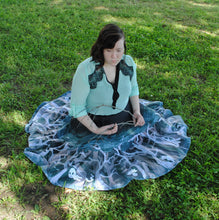 Spooky Forest Midi Skirt with Pockets