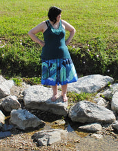 Sea Serpent Midi Skirt with Pockets
