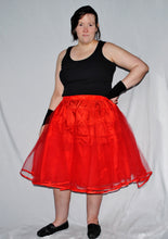 Petticoat for Skirts (Red) - Knee-Length
