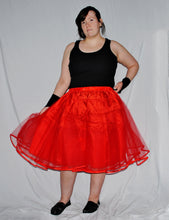Petticoat for Skirts (Red) - Knee-Length