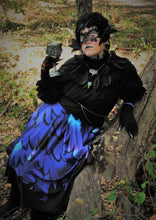 Raven Wings Midi Skirt with Pockets