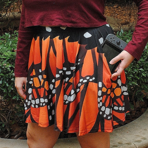 Monarch Skater Skirt with Pockets