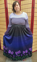 Lavender Midnight Maxi Skirt with Pockets