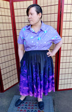 Pixel Goth Midi Skirt With Pockets