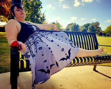 Twinkle Twinkle Little Bat Midi Skirt with Pockets