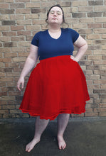 Petticoat for Skirts (Red) - Knee-Length