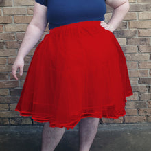 Petticoat for Skirts (Red) - Knee-Length