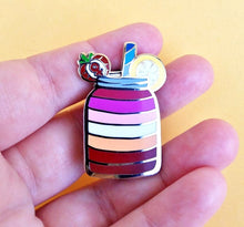 Lesbian Lemonade - Pastry Pride Enamel Pin - Seconds Discounted