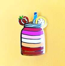 Lesbian Lemonade - Pastry Pride Enamel Pin - Seconds Discounted