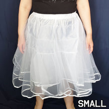 Petticoat for Skirts (White) - Knee-Length