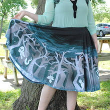 Spooky Forest Midi Skirt with Pockets