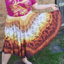 Dinosaur Fossils Midi Skirt With Pockets