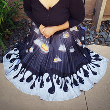 Ink & Honey Mushroom Midi Skirt with Pockets