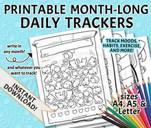 Printable Habit Trackers Digital Download